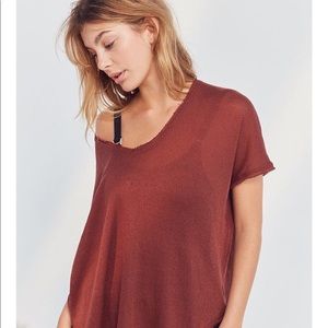 Urban Outfiters Frankie oversized thermal tee